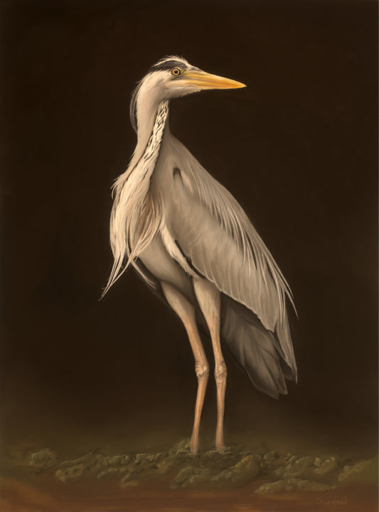 Keeper of the quiet shore: an original pastel painting