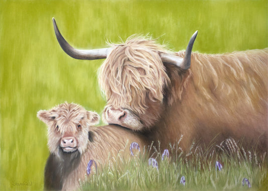 In Pastures Green: an original pastel painting