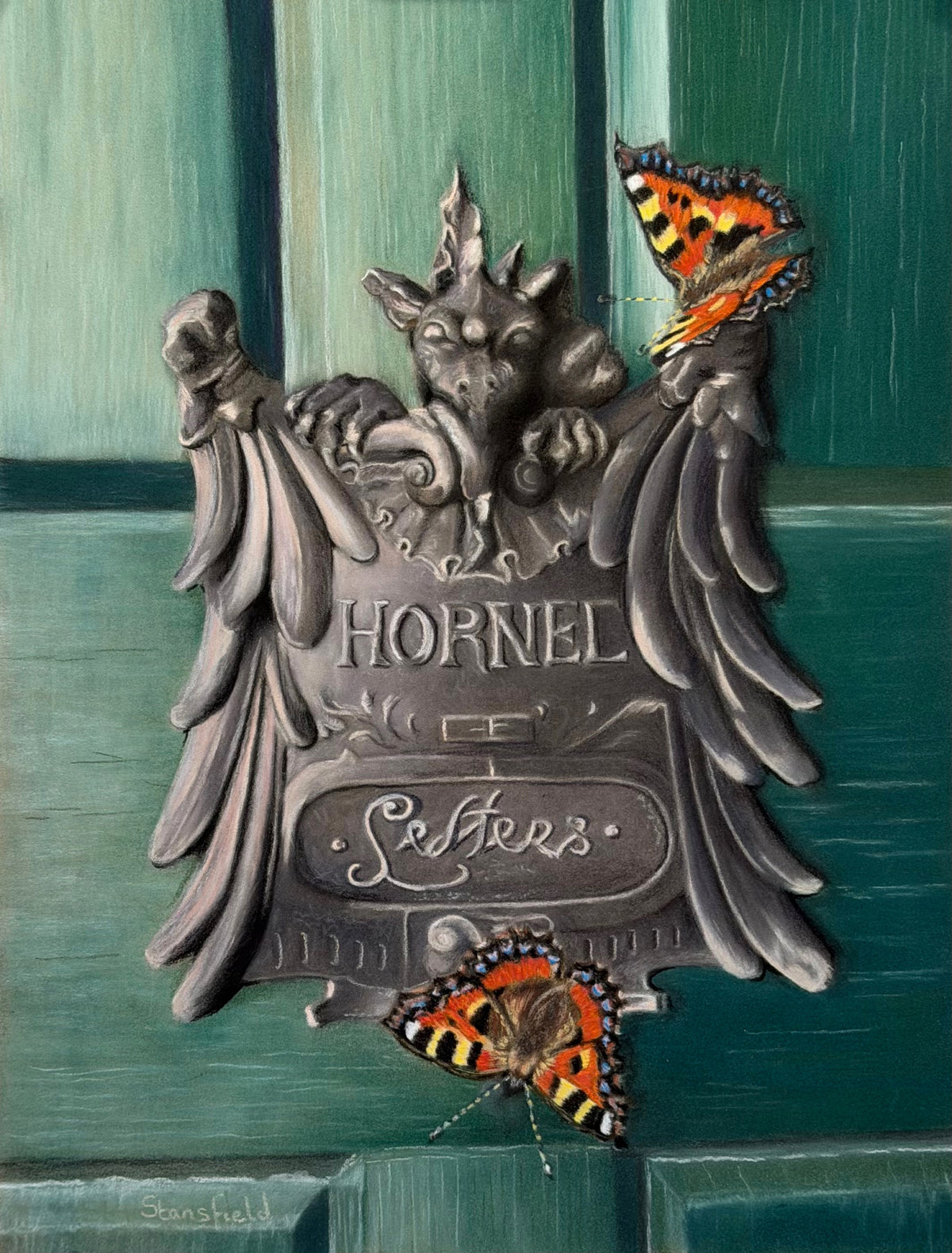 Hornel's letterbox - an original pastel painting