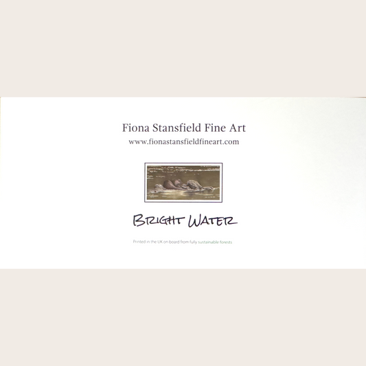 Bright Water - Greetings card