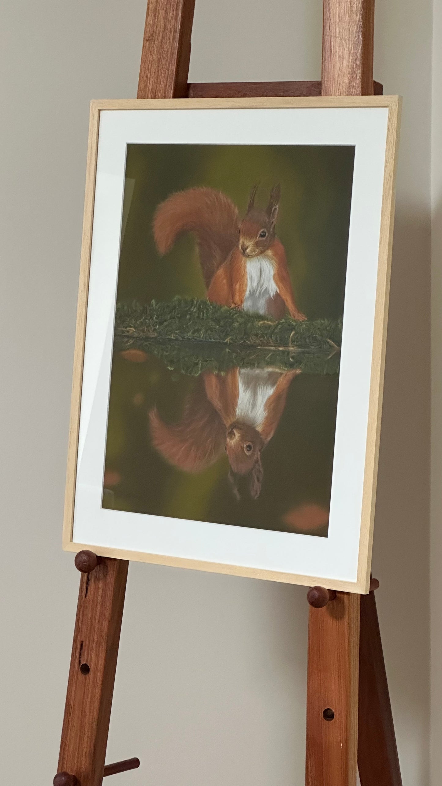 "On Reflection" : an original pastel painting