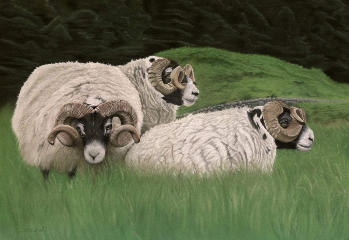 Waiting at Gatehouse Station: an original pastel painting