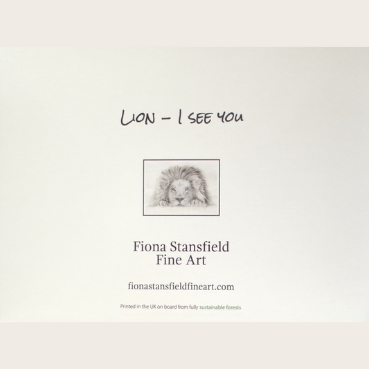 Lion - I See You: Greetings card