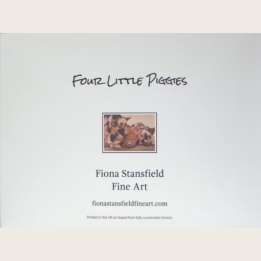 Four Little Piggies: Greetings card