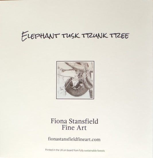 Elephant Tusk, Trunk and Tree - Greetings card