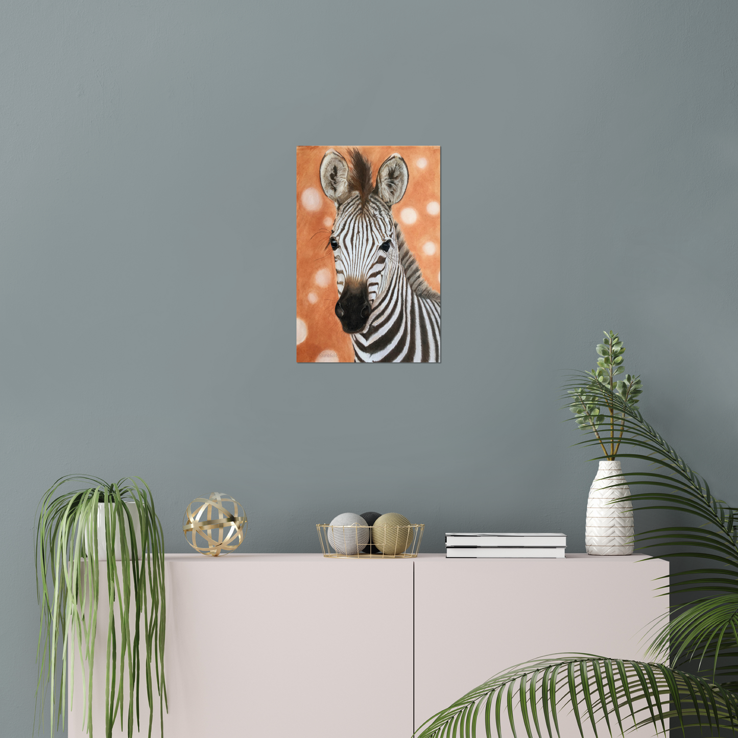 "Zebra foal" : an open edition print