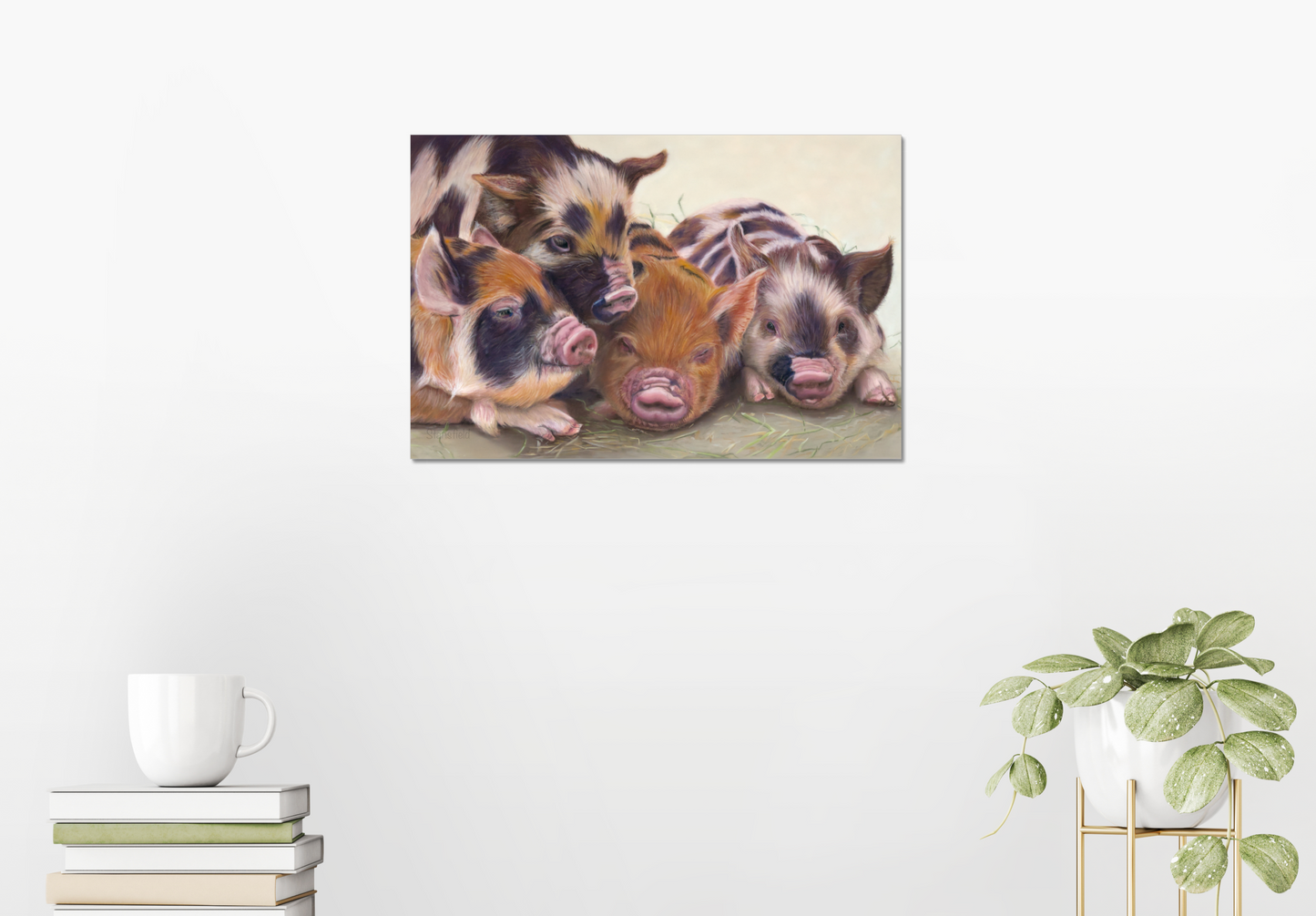 "Four little piggies" : an open edition print