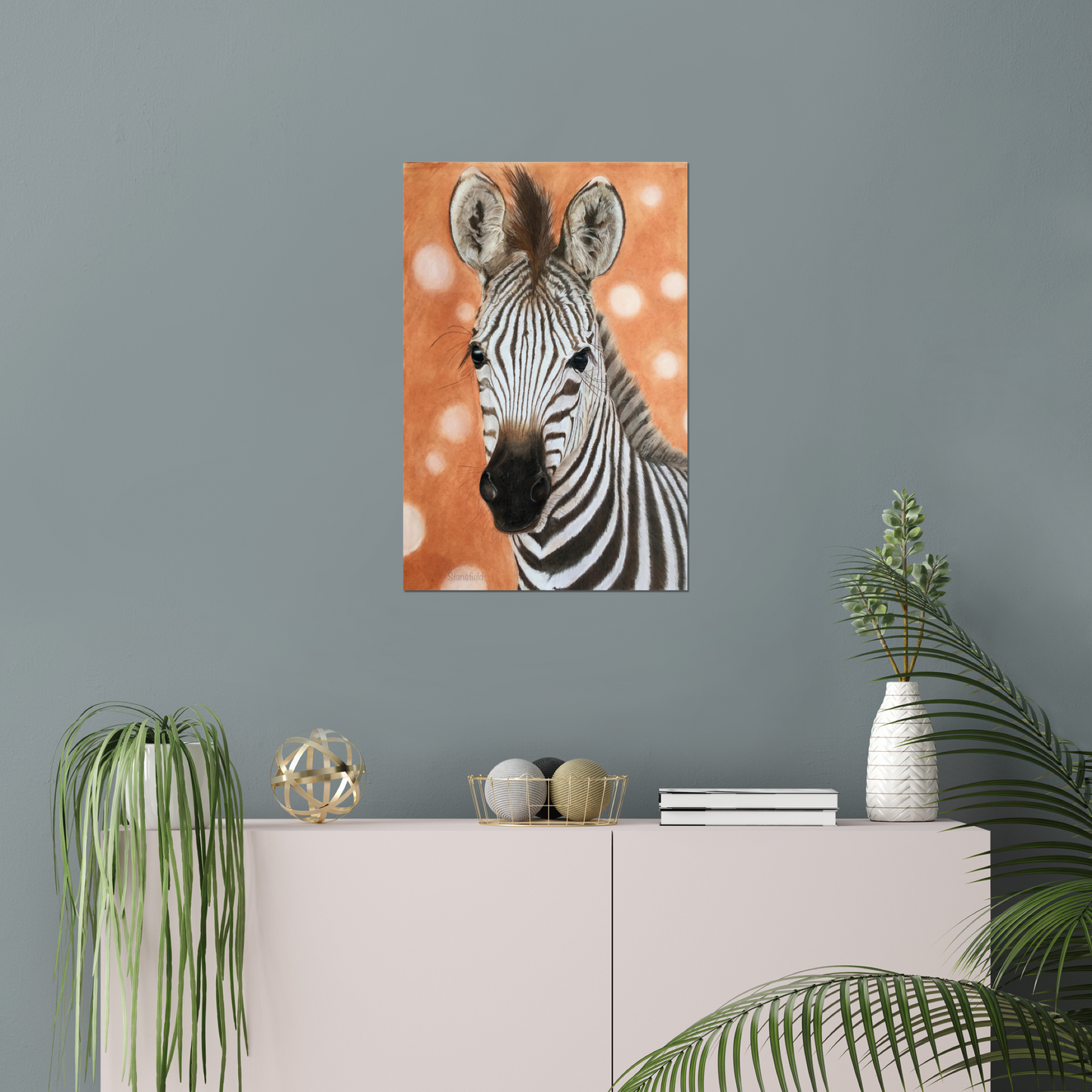 "Zebra foal" : an open edition print