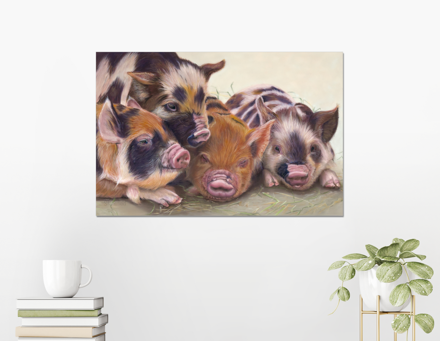 "Four little piggies" : an open edition print