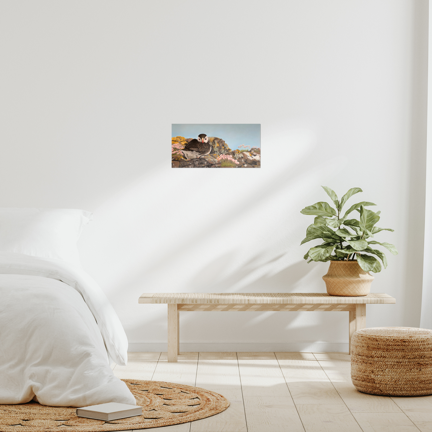 "Puffin on the rocks" : an open edition print