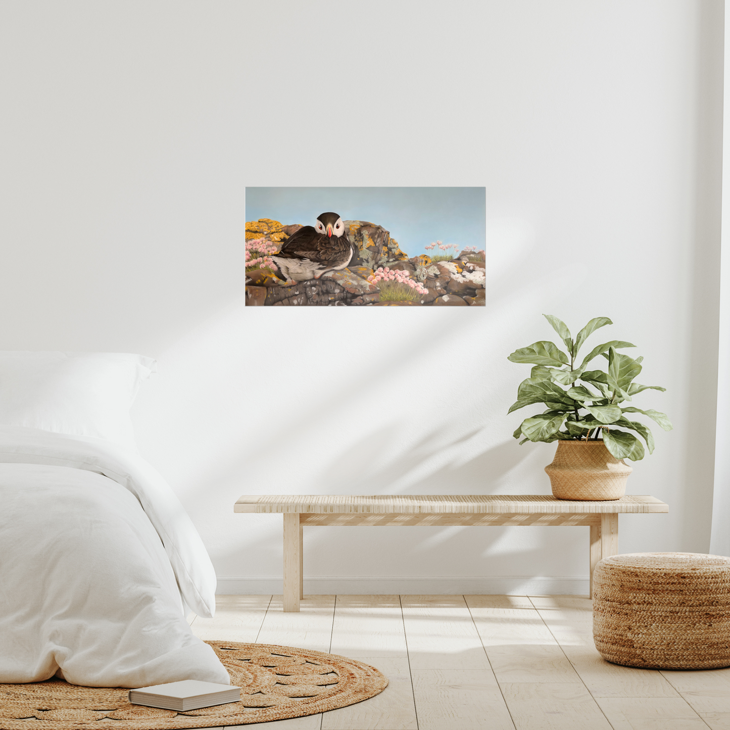 "Puffin on the rocks" : an open edition print