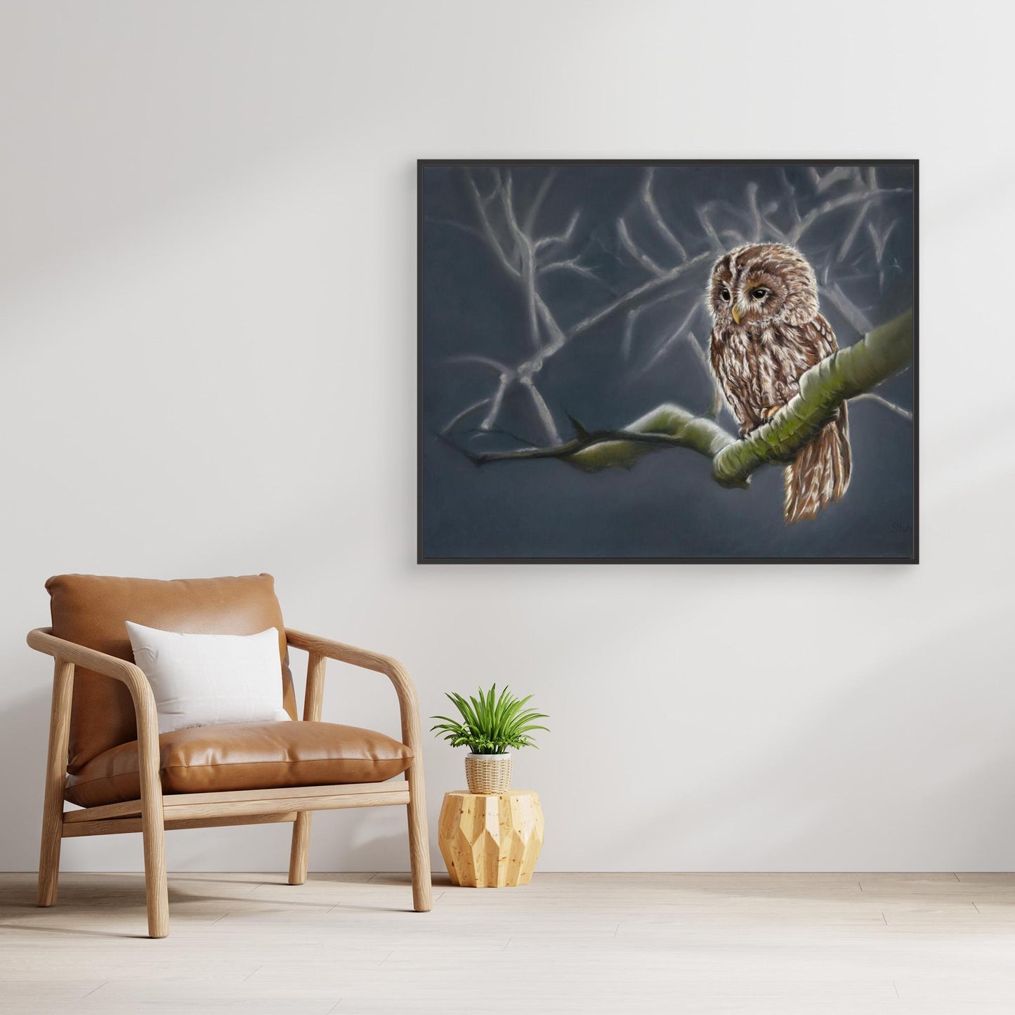 Moonlit tawny owl (g)