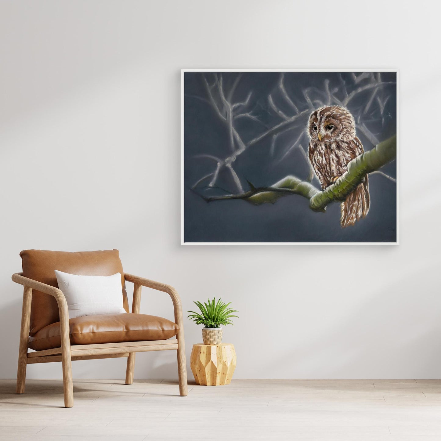 Moonlit tawny owl (g)
