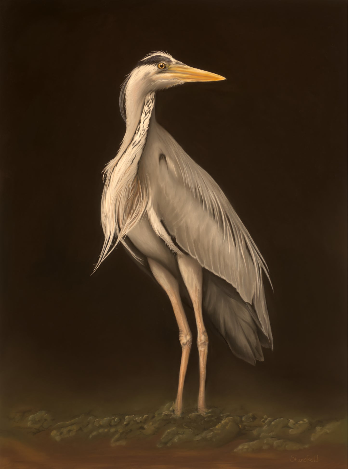 Keeper of the quiet shore: an original pastel painting