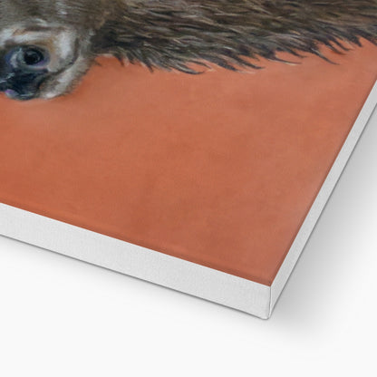 Red deer stag: a stretched canvas print of a majestic red stag deer