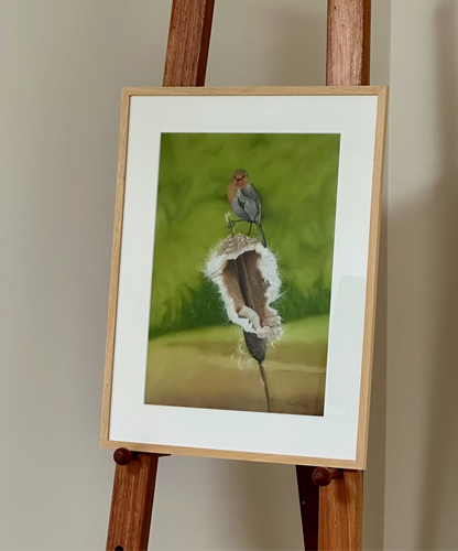"What's the rush?" : an original pastel painting