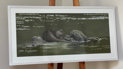 "Bright Water" : an original pastel painting