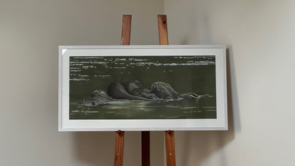 "Bright Water" : an original pastel painting