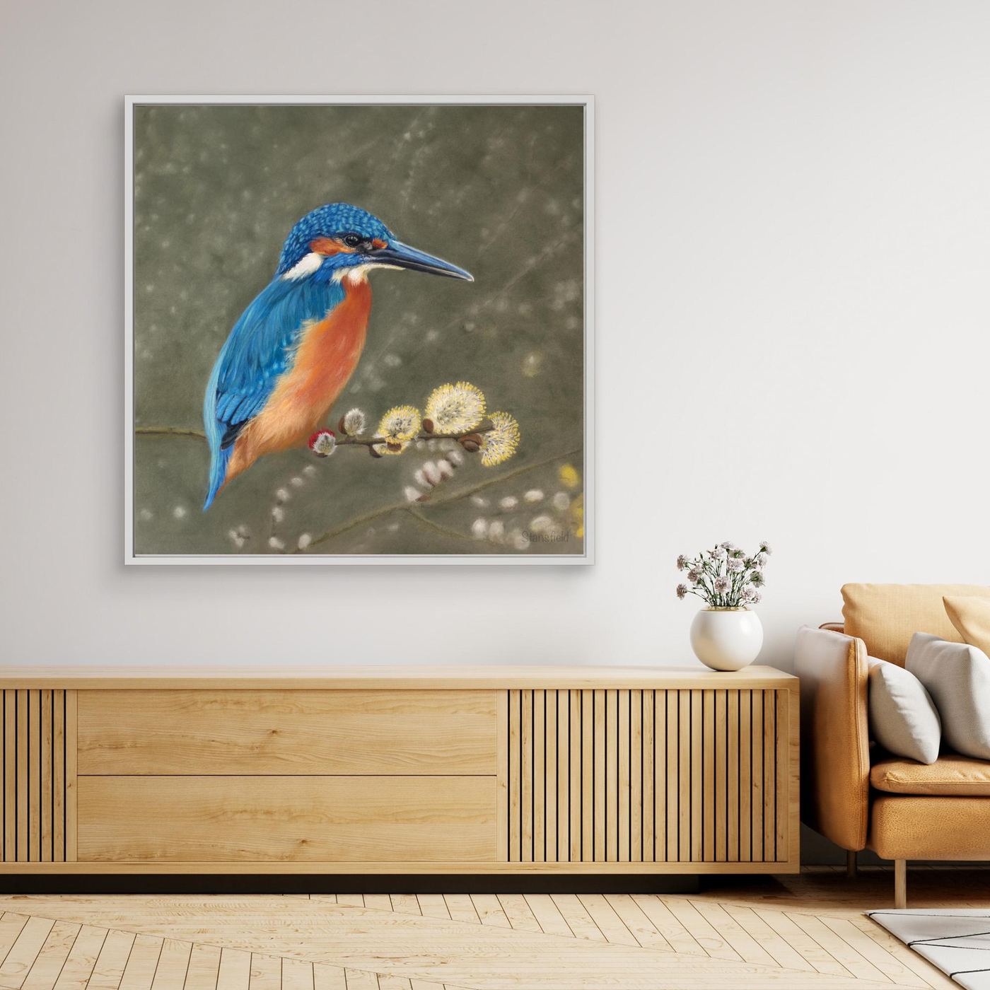 The fisher king (e) stretched canvas with frame