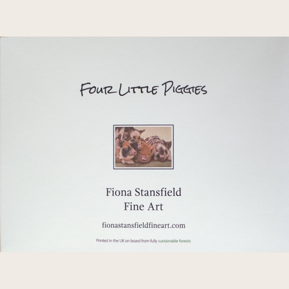 Four Little Piggies: Greetings card