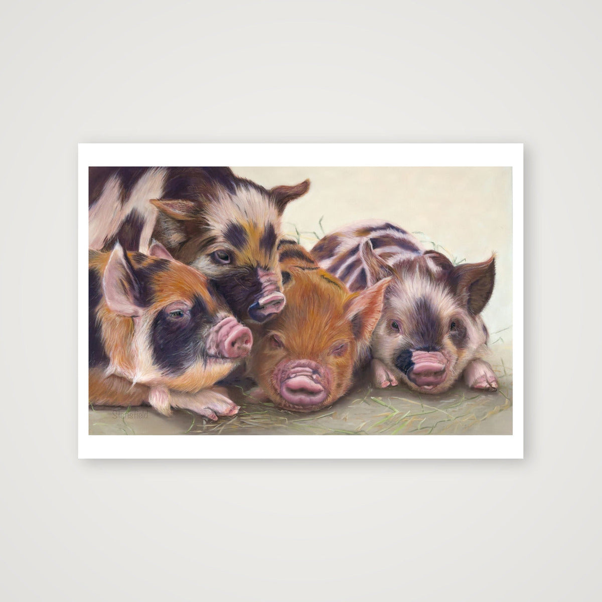 Four little piggies - an open edition print — A4 (30×21cm, 12×8") Print only