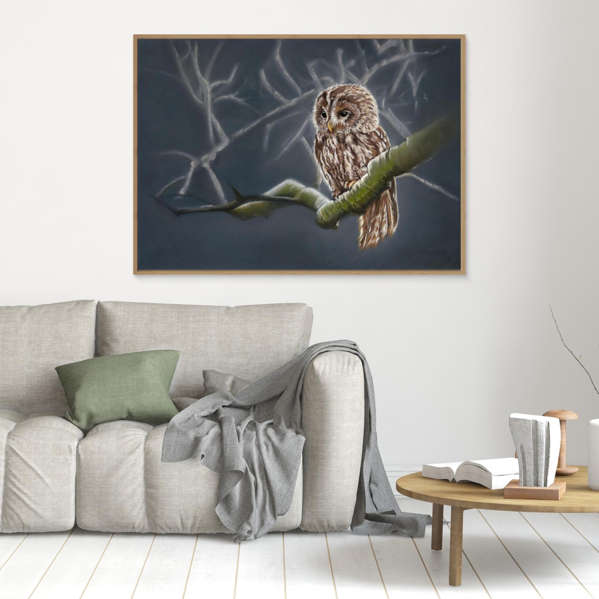 Moonlit tawny owl (e)