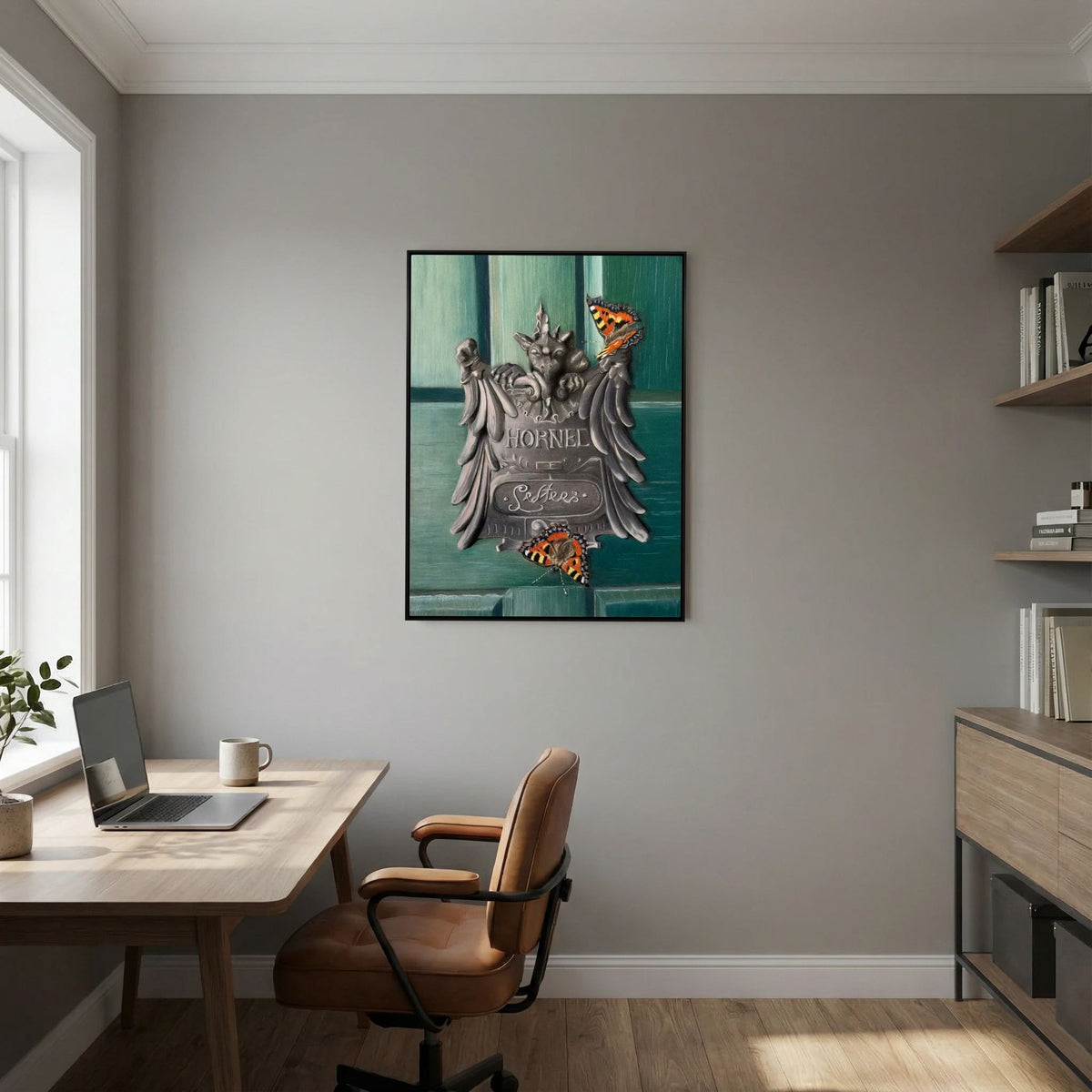 Hornel's letterbox stretched canvas/framed