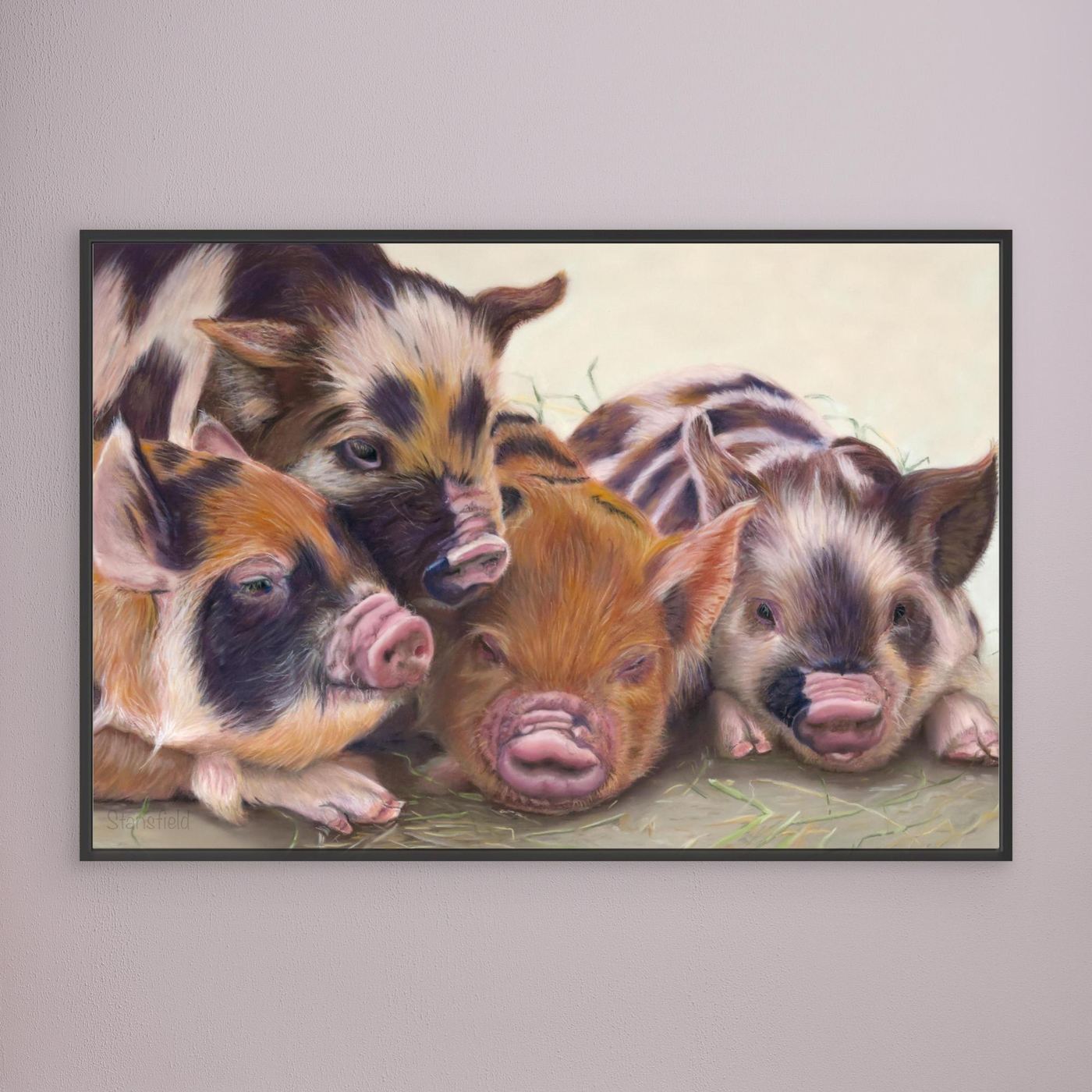 Four little piggies