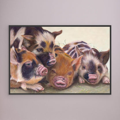 Four little piggies
