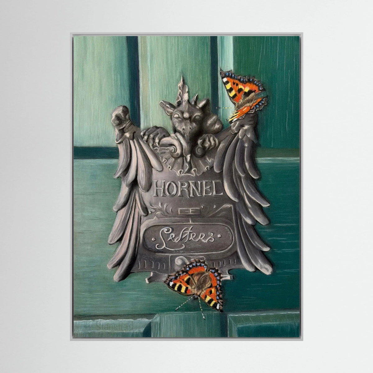 Hornel's letterbox stretched canvas/framed