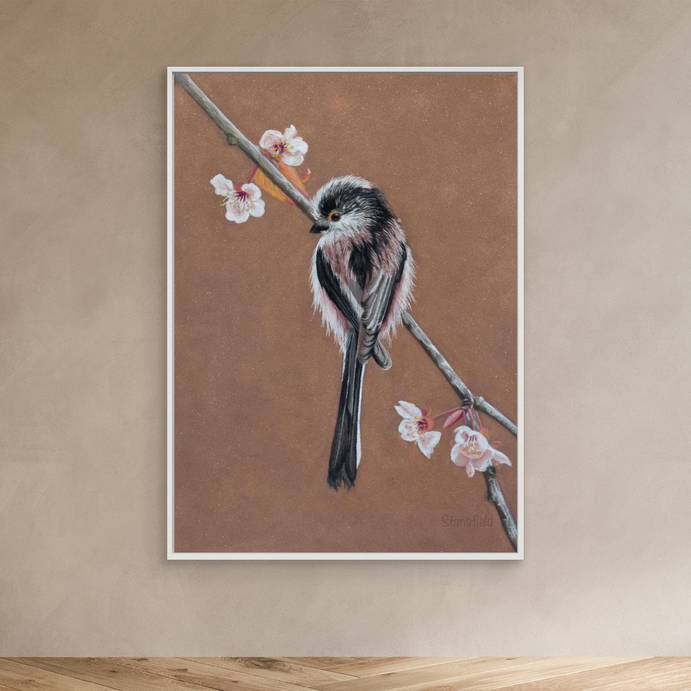 Long tailed tit - blossom