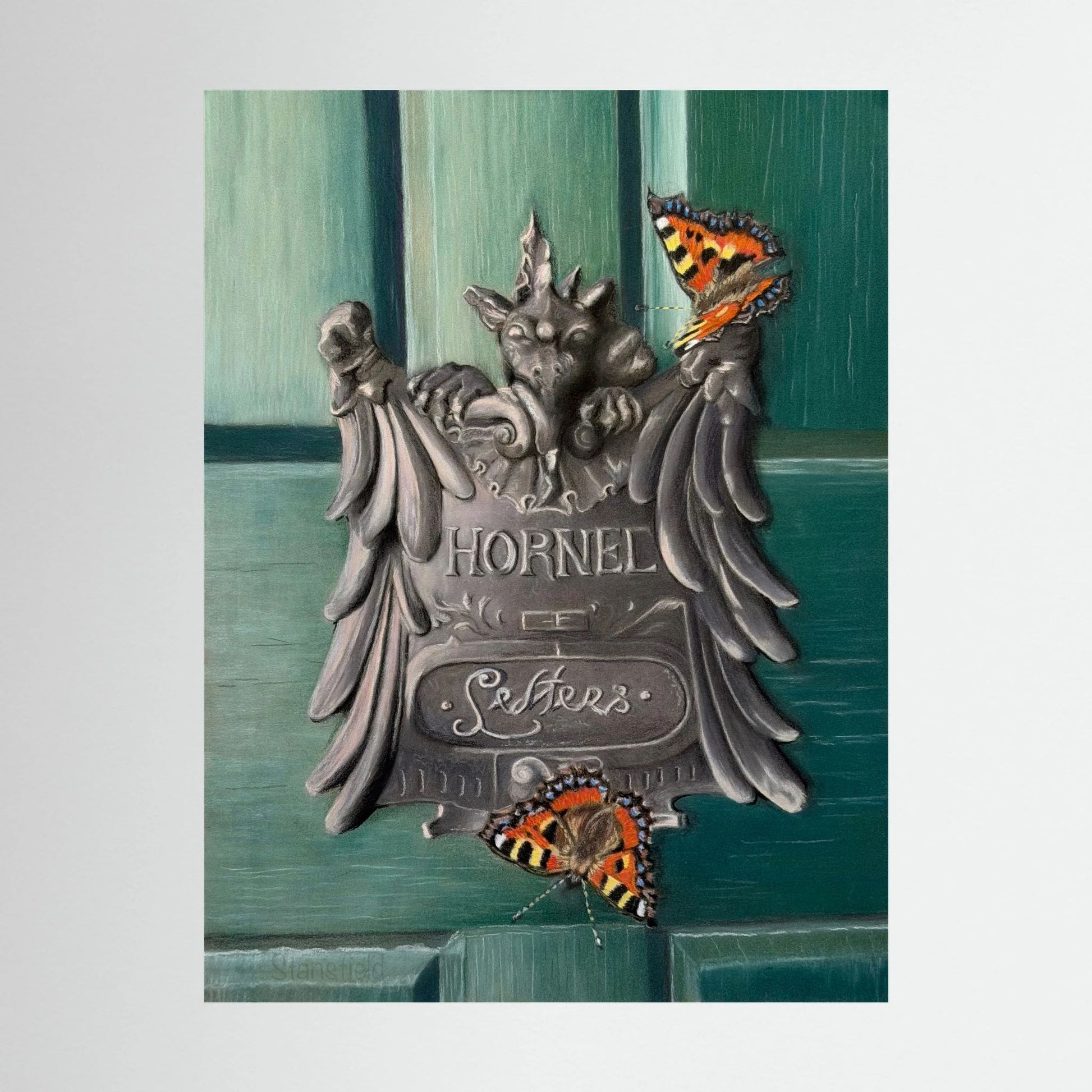 Hornel's letterbox stretched canvas/framed