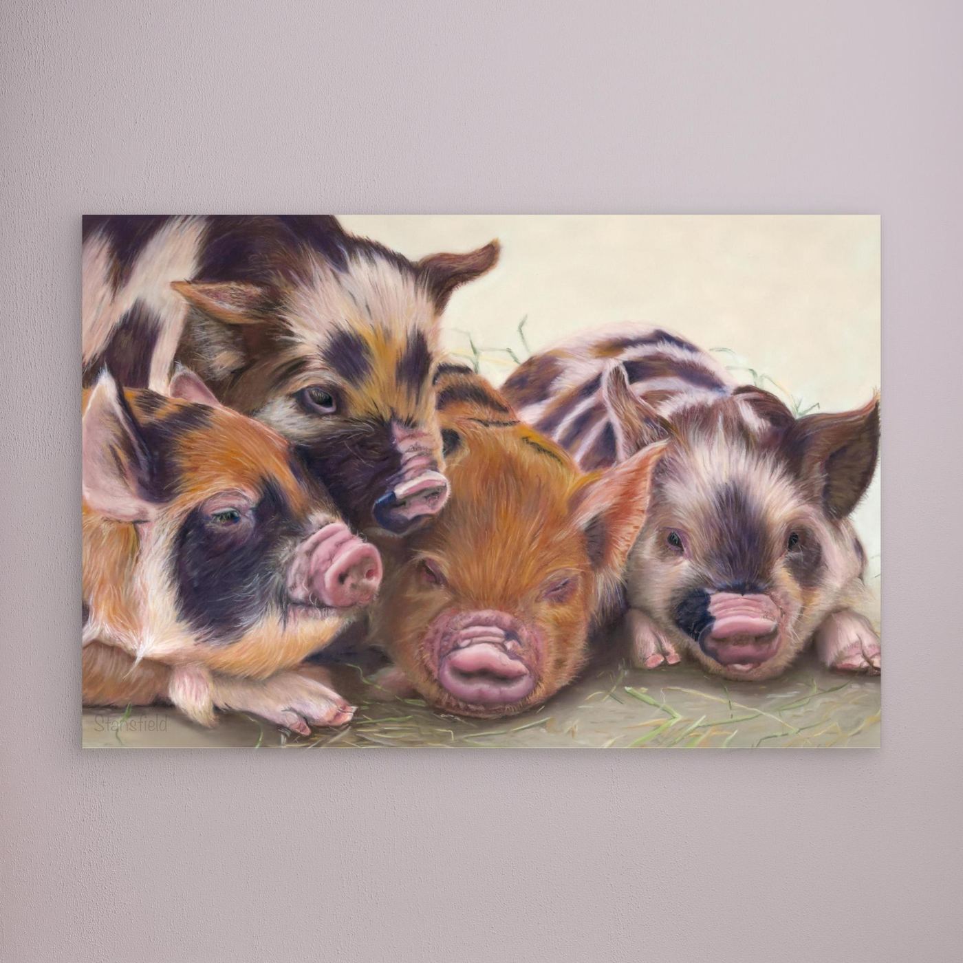 Four little piggies