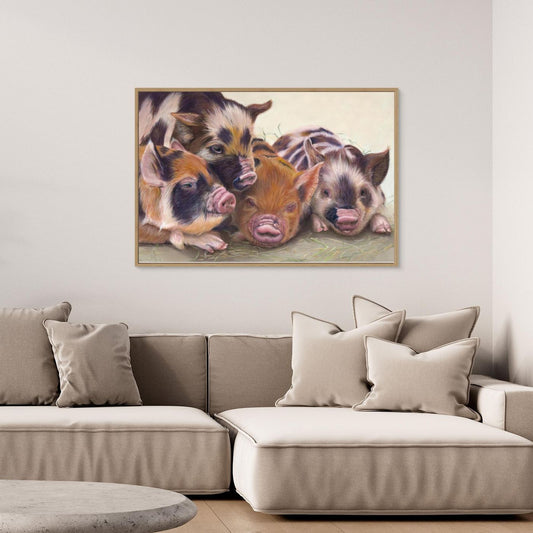 Four little piggies