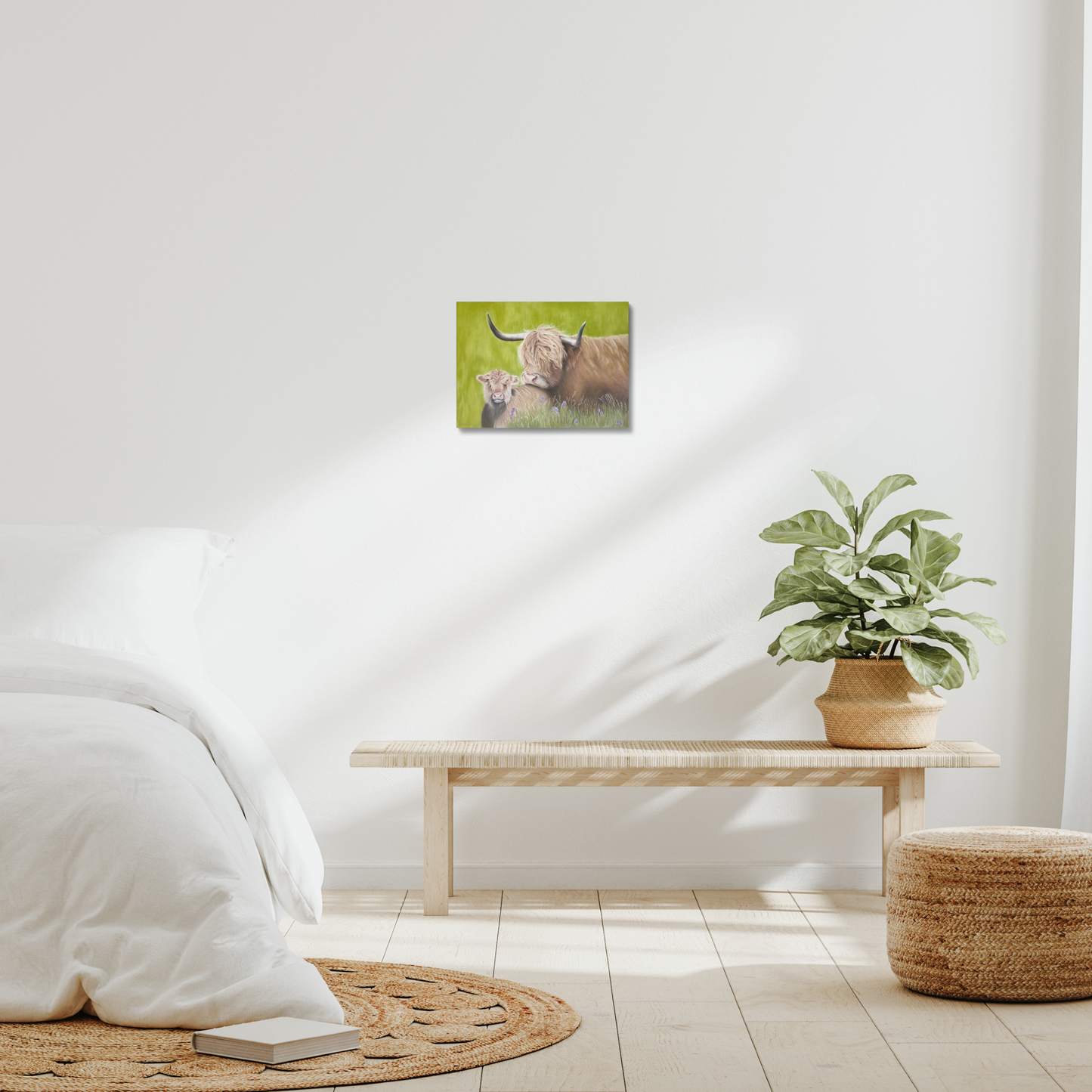 In pastures green - stretched canvas