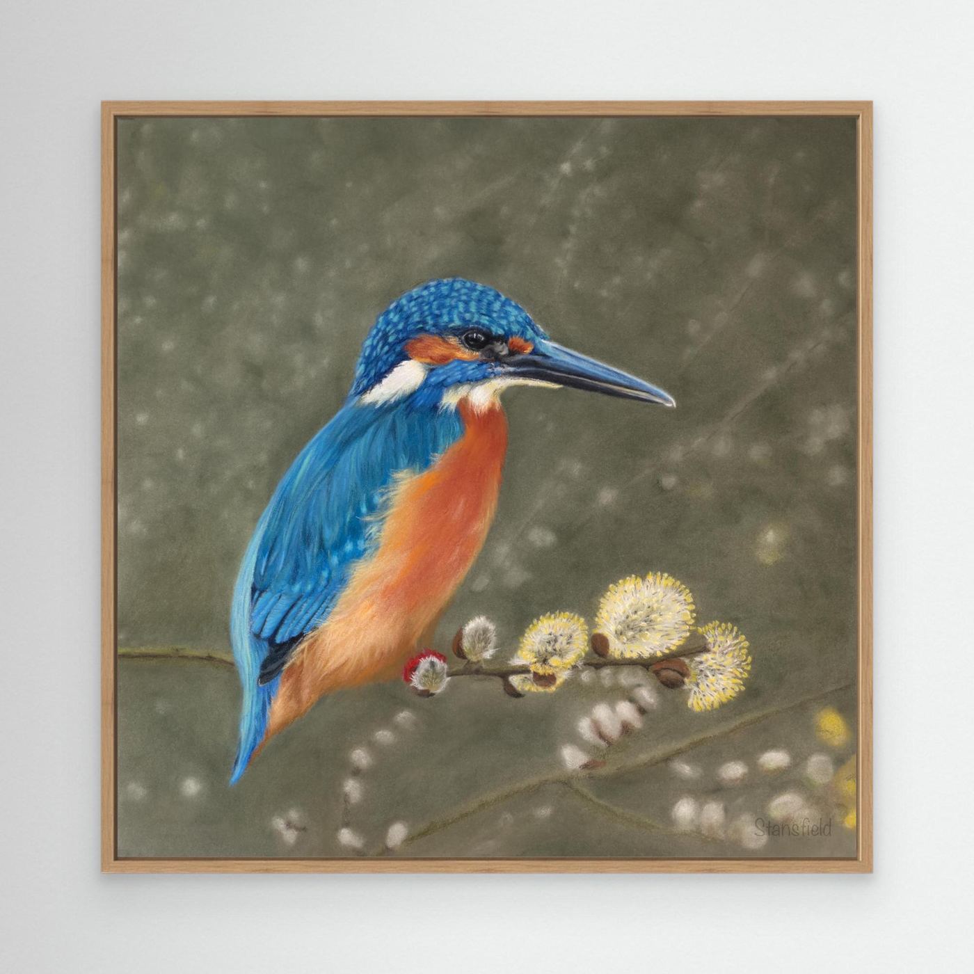 The fisher king (e) stretched canvas with frame