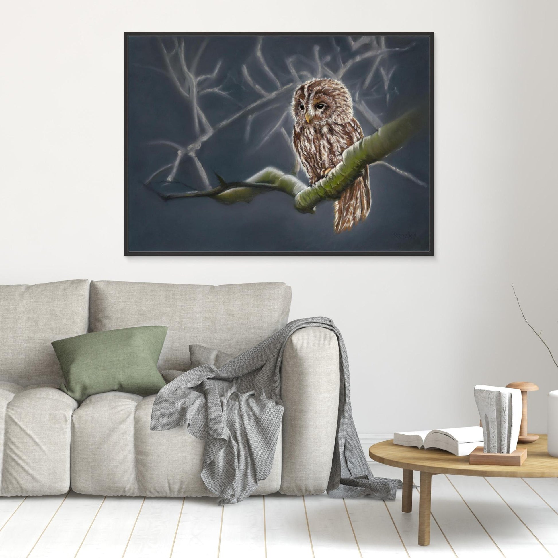 Moonlit tawny owl (e)